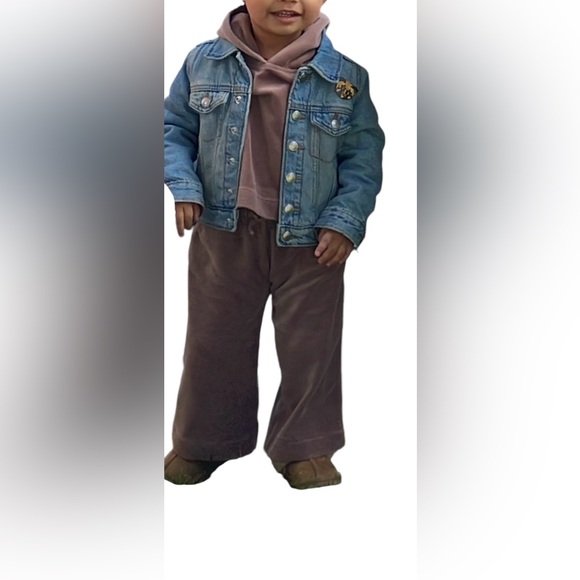 H&M Velour Matching Set 2T Beige - Picture 7 of 11